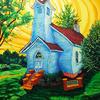'Battin Chapel'
30" x 40" / acrylic paint / 2009