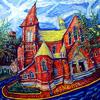 'Beacon Hill Church'
40" x 40" / acrylic paint / 2004