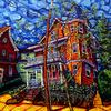'Red House'
24" x 30" / acrylic paint / 2005