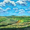 'Cornfield' 
40" x 30" / acrylic paint / 2003