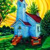 'Battin Chapel'
30" x 40" / acrylic paint / 2009