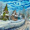 '7th Street Snow'
40" x 40" / acrylic paint / 2014